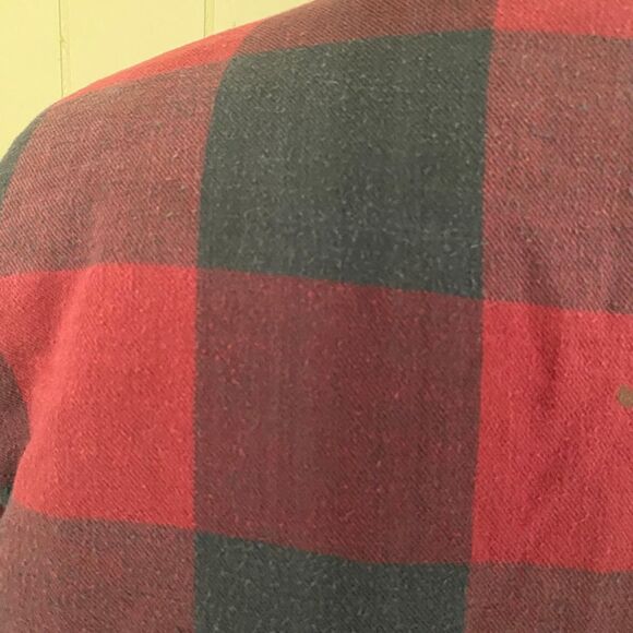 Basic Editions men XL 100% cotton button up midweight coat w/quilted lining - Picture 6 of 13